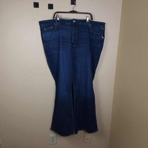 Old Navy Higher High-Waisted Cotton-Hemp Blend Flare Jeans Size 26 - Picture 1 of 12